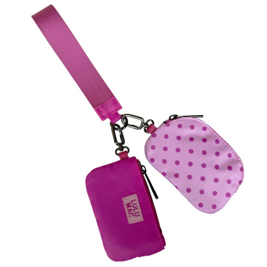 Lulu Mac Double Pouch Wristlet – Multiple Colors