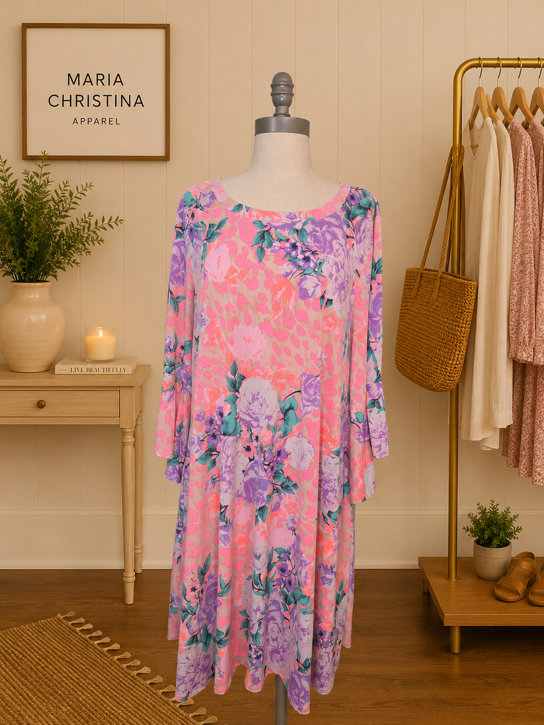 Pretty in Pink Floral Dress