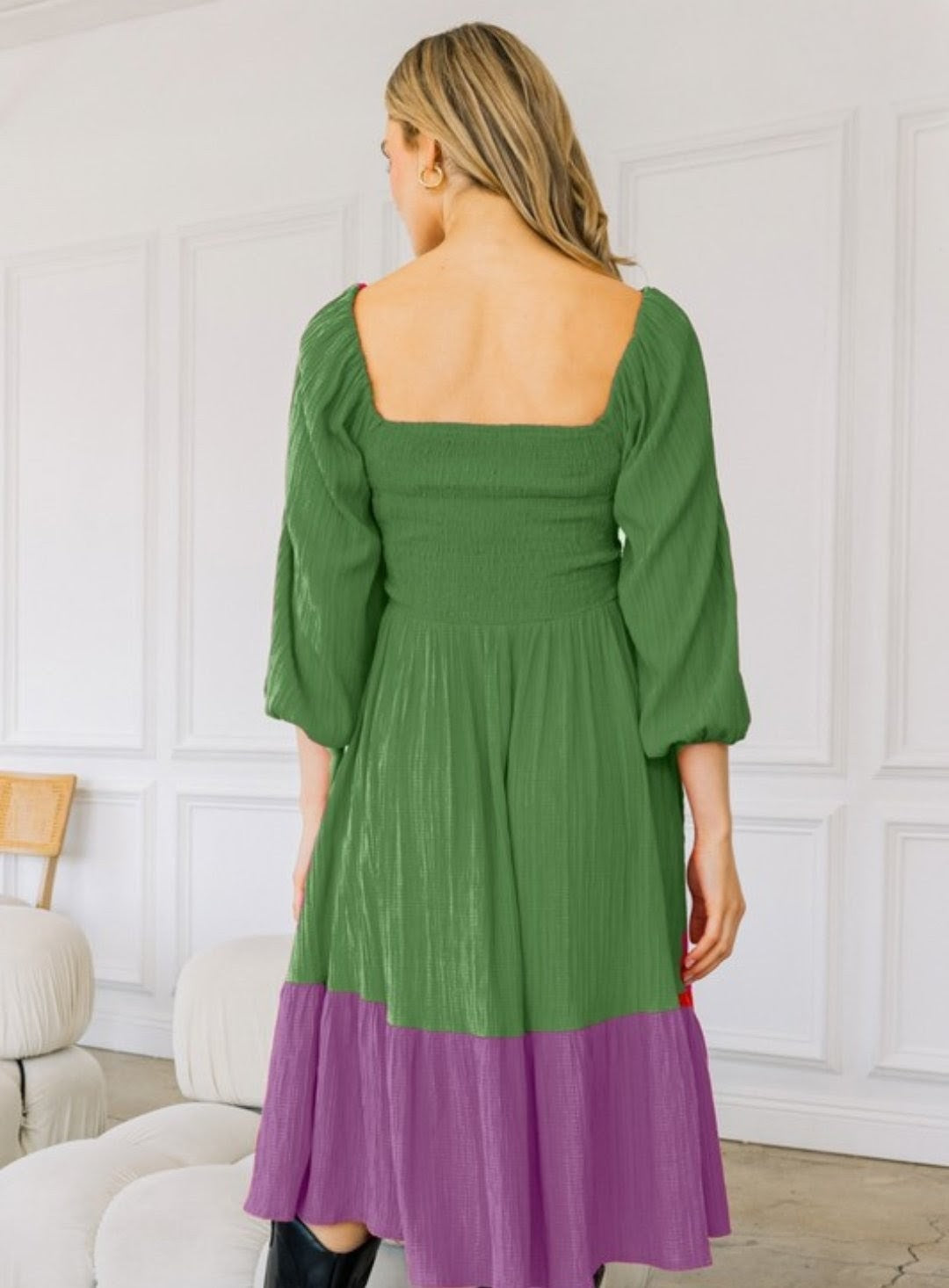 Flowy Tiered Midi Dress