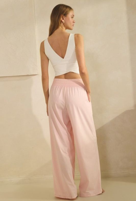 Stretch Wide Leg Pants