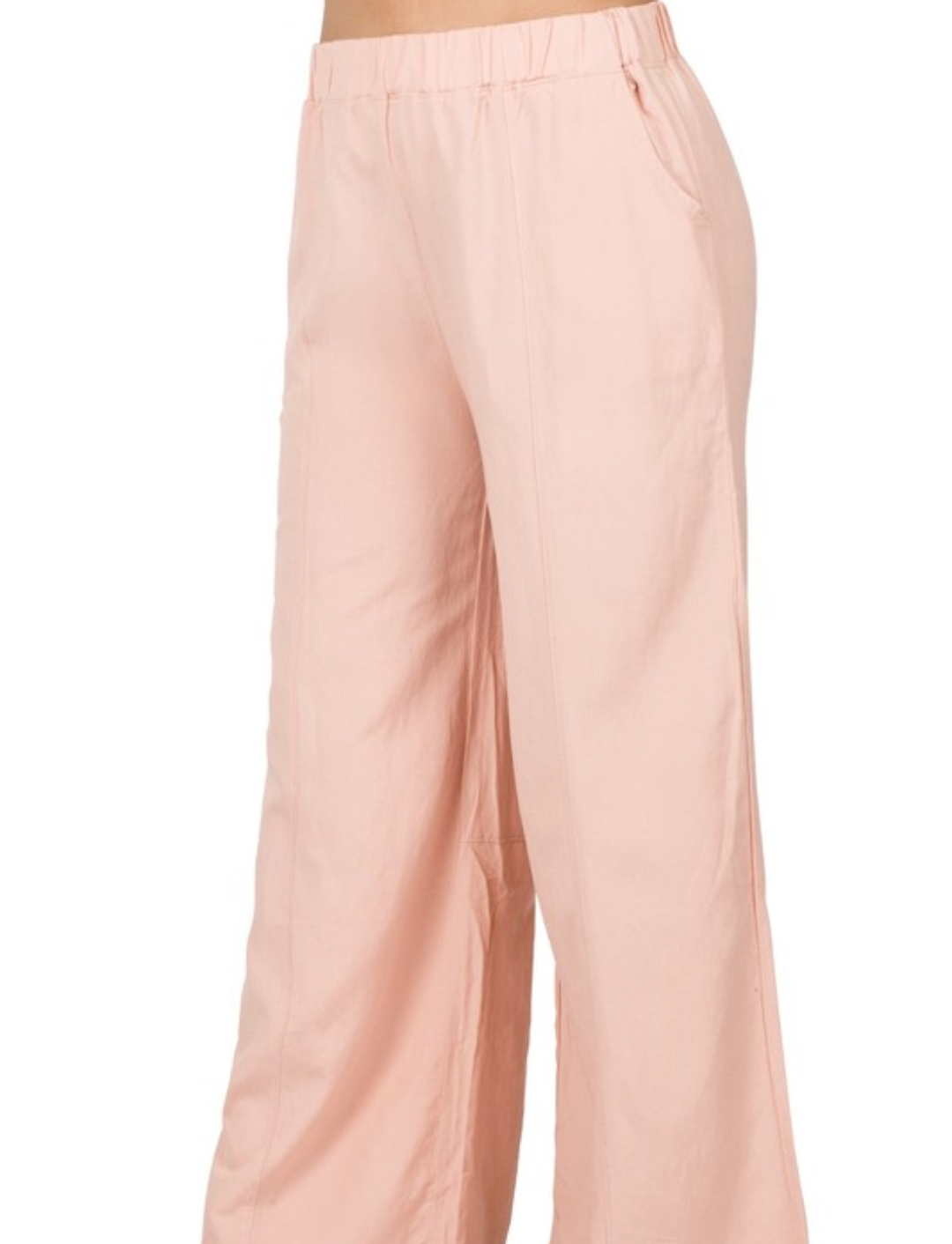Linen Wide Leg Pants with Pockets