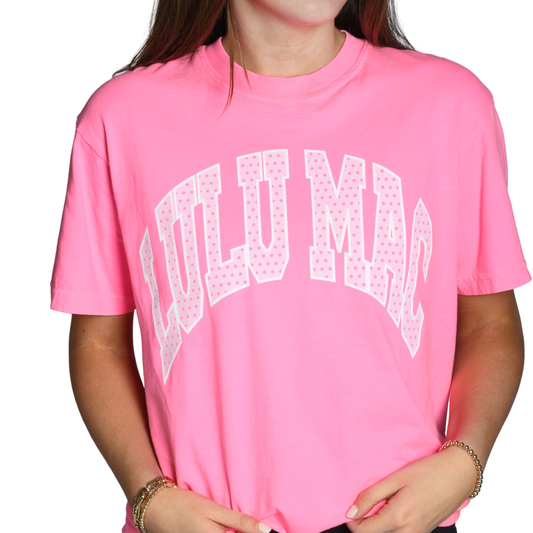 Lulu Mac Polka Dot Comfort Colors Tee – Multiple Colors