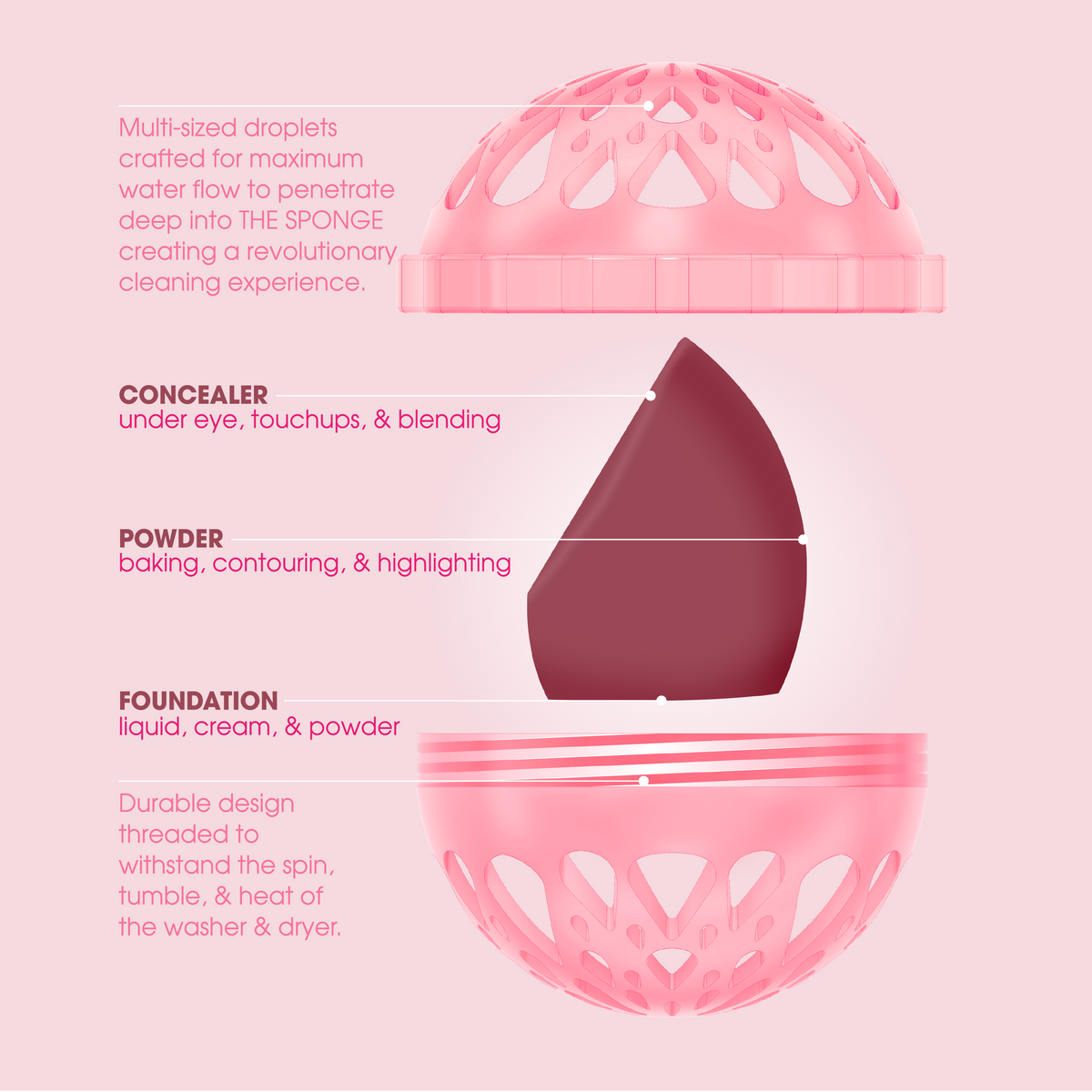 The Sponge Machine Washable Makeup Blending Sponge
