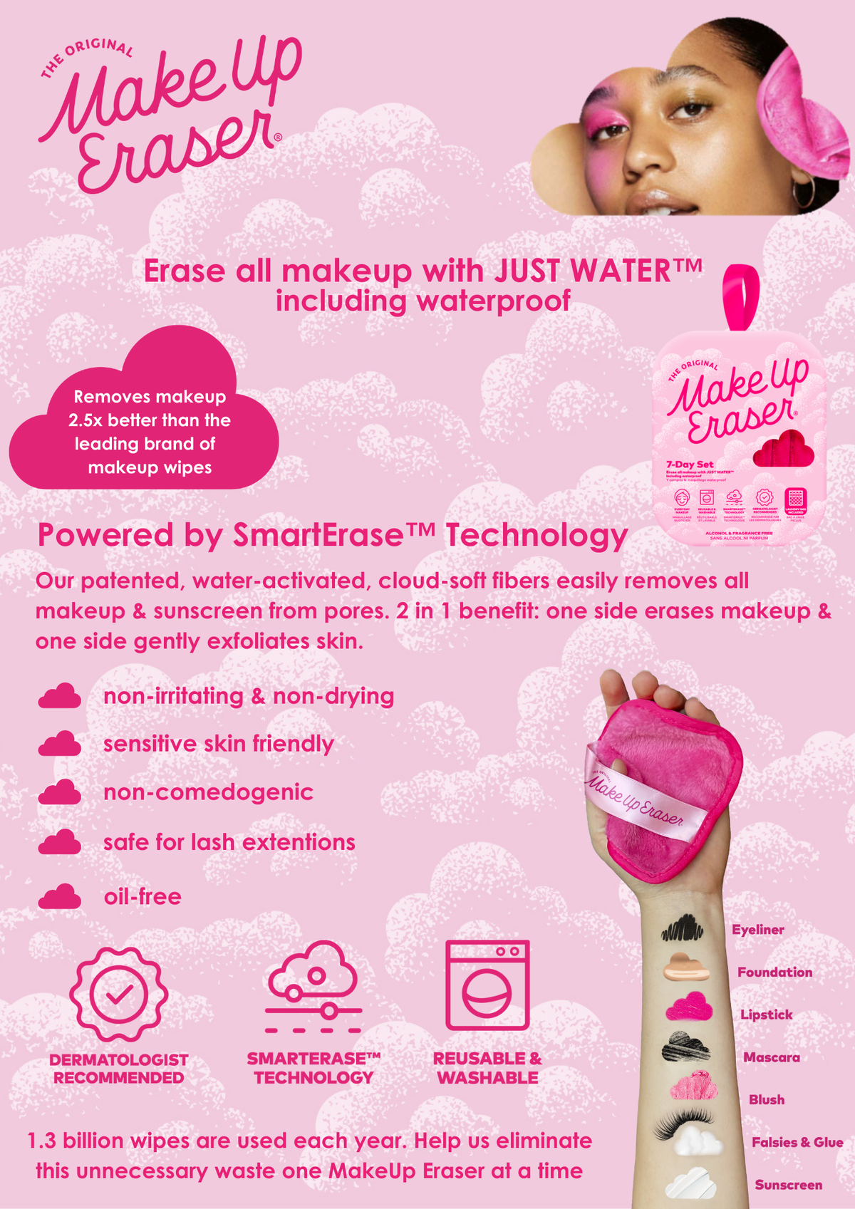 Chic Black Mini PRO XL MakeUp Eraser