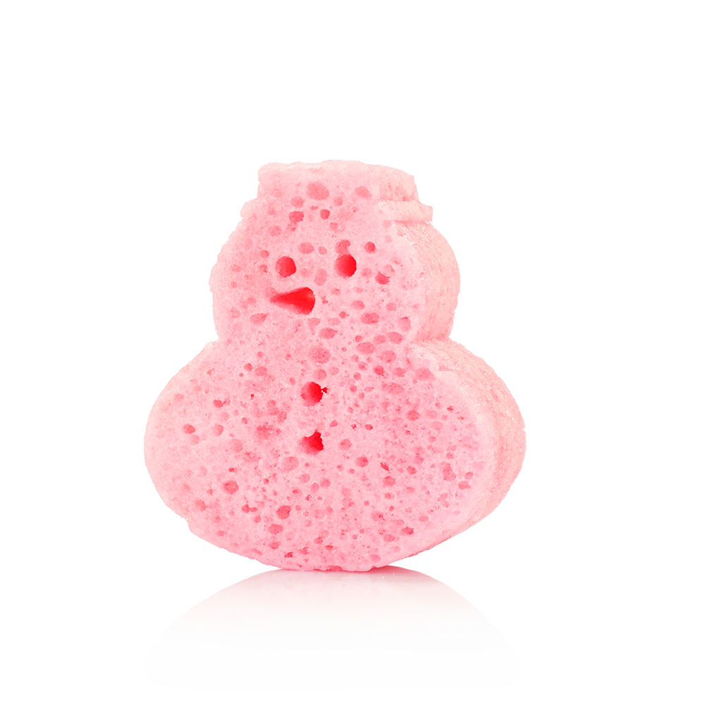 White Rose Snowman Body Buffer - Holiday Stocking Stuffer