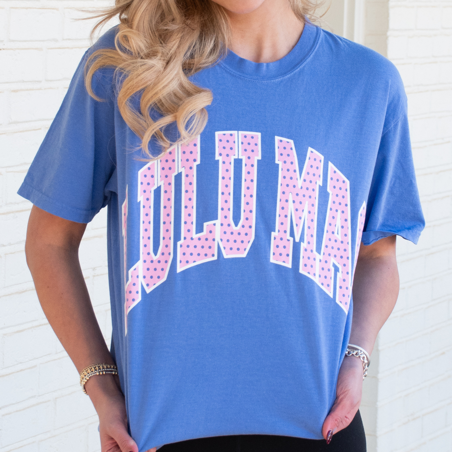 Lulu Mac Polka Dot Comfort Colors Tee – Multiple Colors