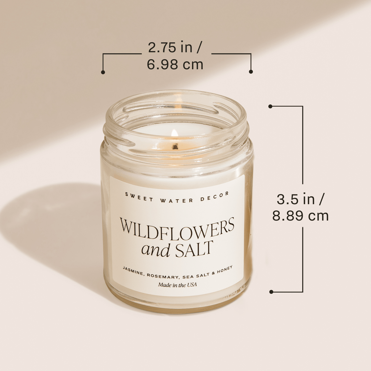 Merry Christmas 9 oz Soy Candle - Apple Cider, Cookies & Pine