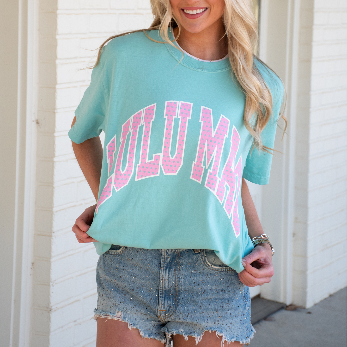 Lulu Mac Polka Dot Comfort Colors Tee – Multiple Colors