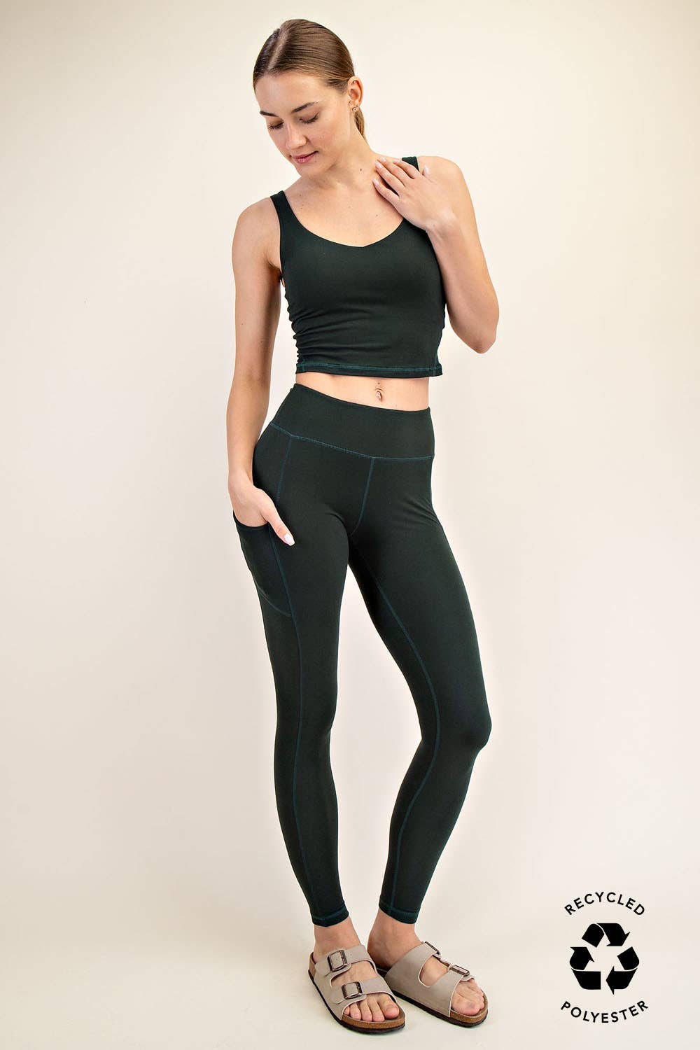 Butter Me Up Pocket Leggings in Cassis