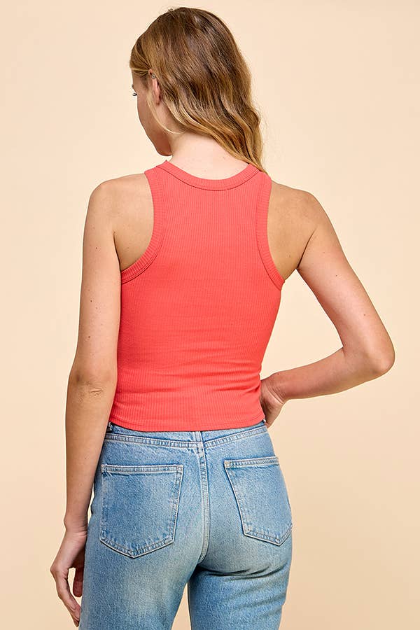 Rib-Tastic High Neck Heavy Rib Tank