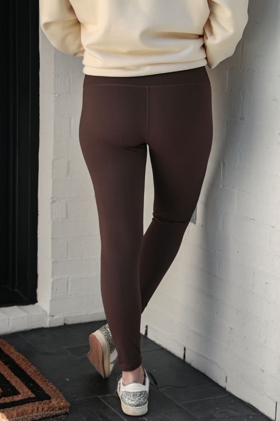 Compression Leggings- Chocolate