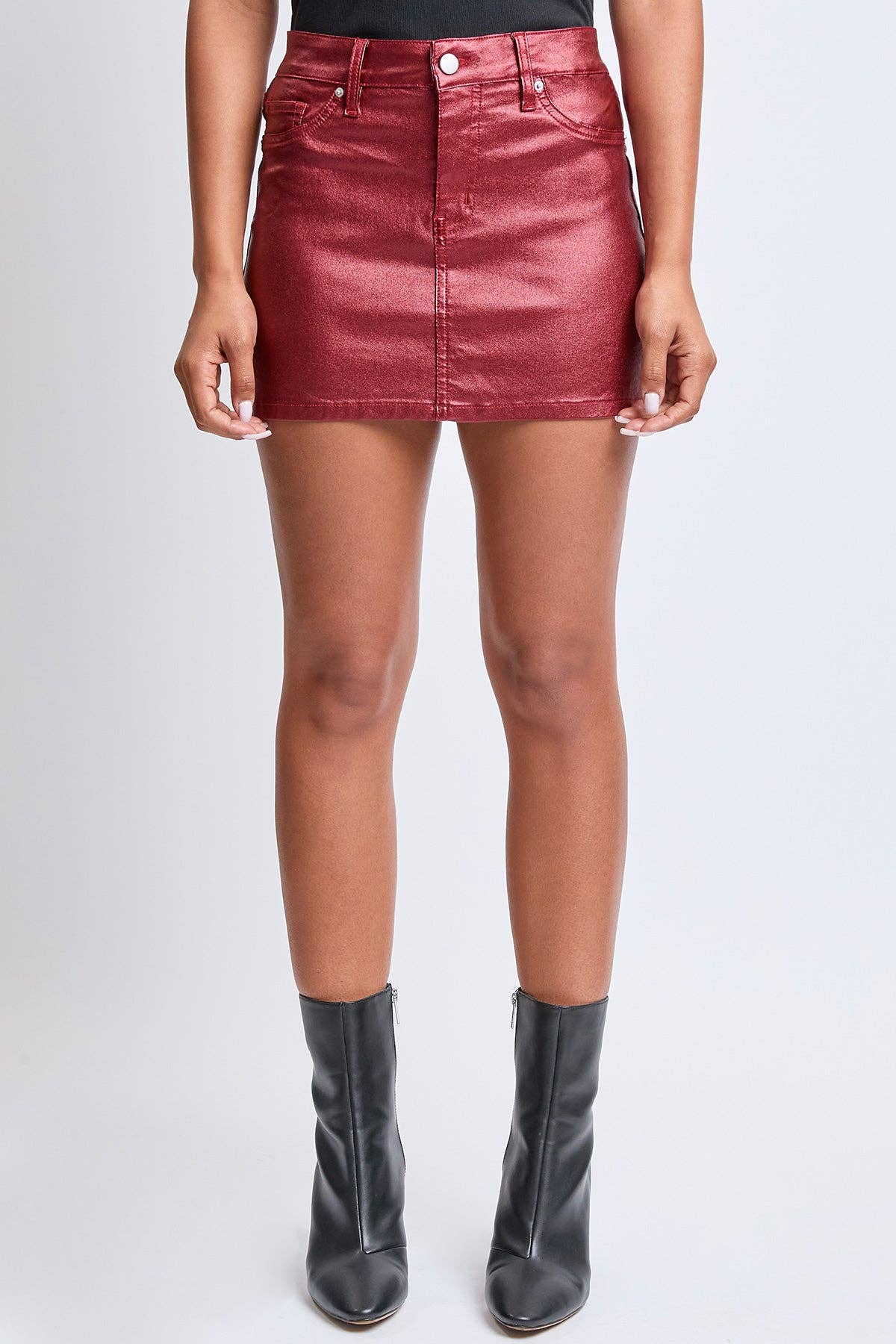 The Scarlett Metallic Mini Skirt | YMI Jeans