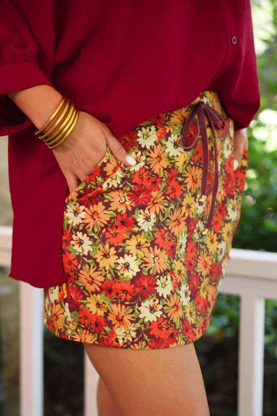 Harvest Blooms Skort