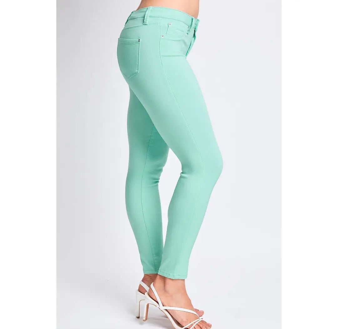 Mint Hyperstretch Mid-Rise Skinny Pants