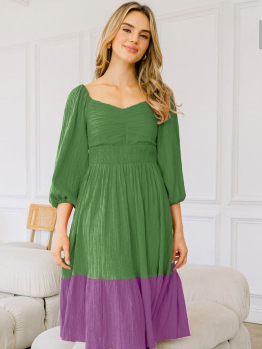 Flowy Tiered Midi Dress