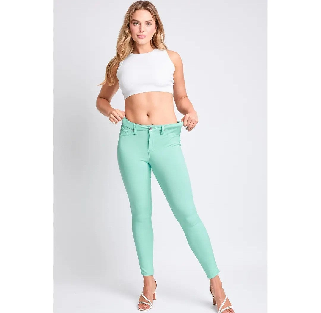 Mint Hyperstretch Mid-Rise Skinny Pants