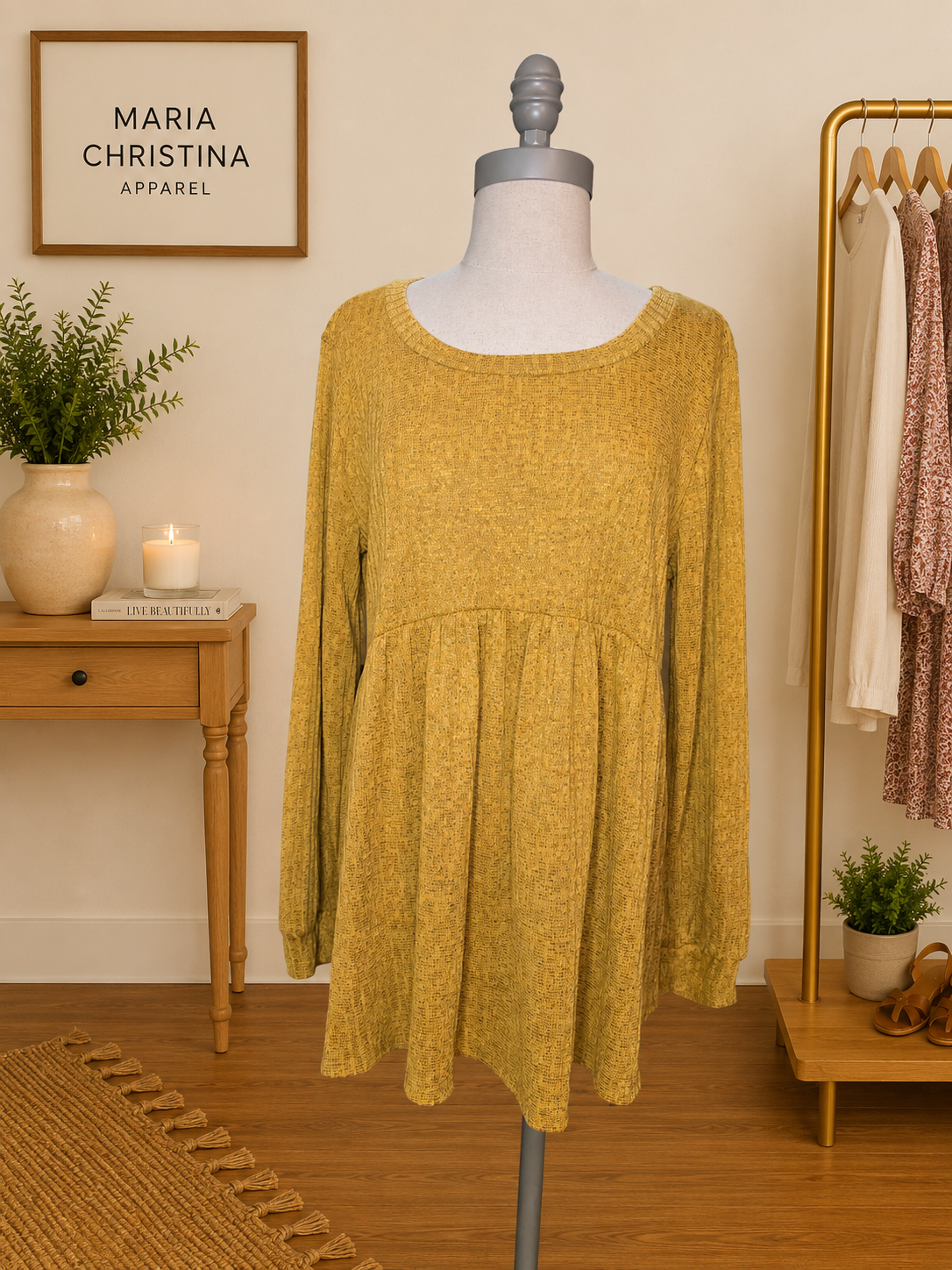 Mustard Seed Babydoll Top