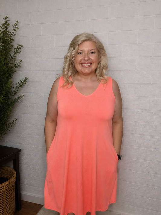 Neon Days Pocket Dress
