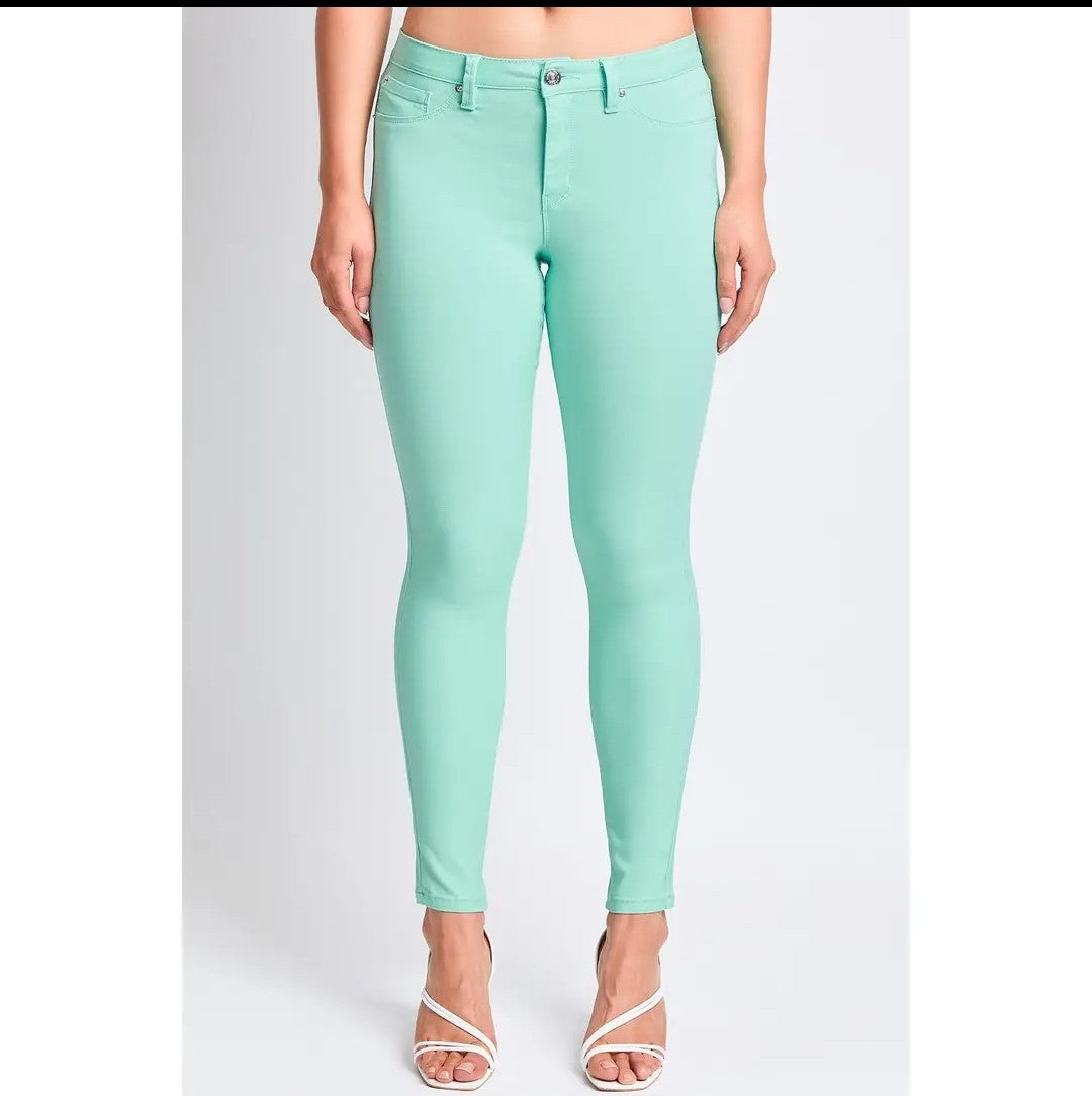 Mint Hyperstretch Mid-Rise Skinny Pants
