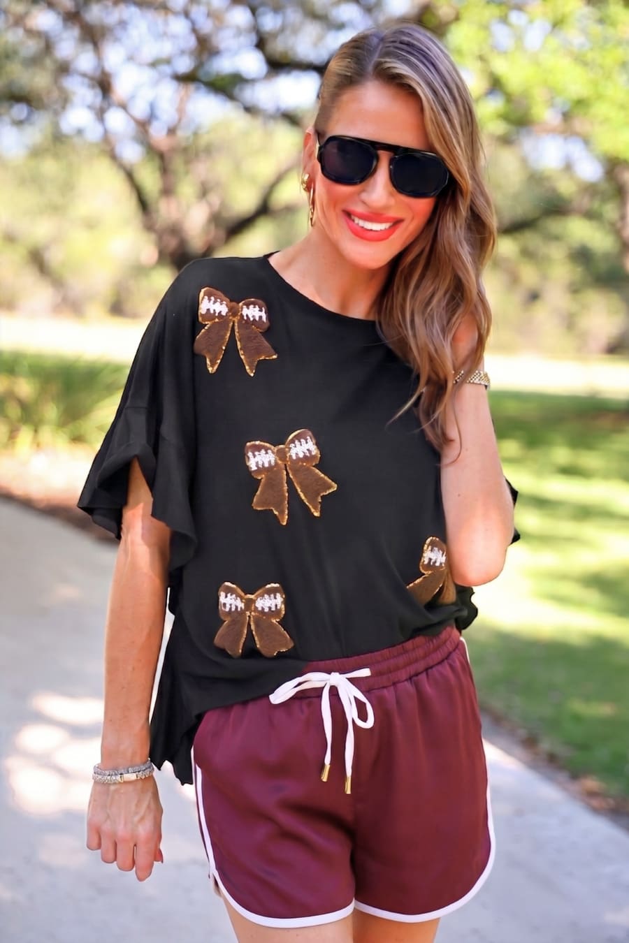 True Maroon Drawstring Everyday Shorts